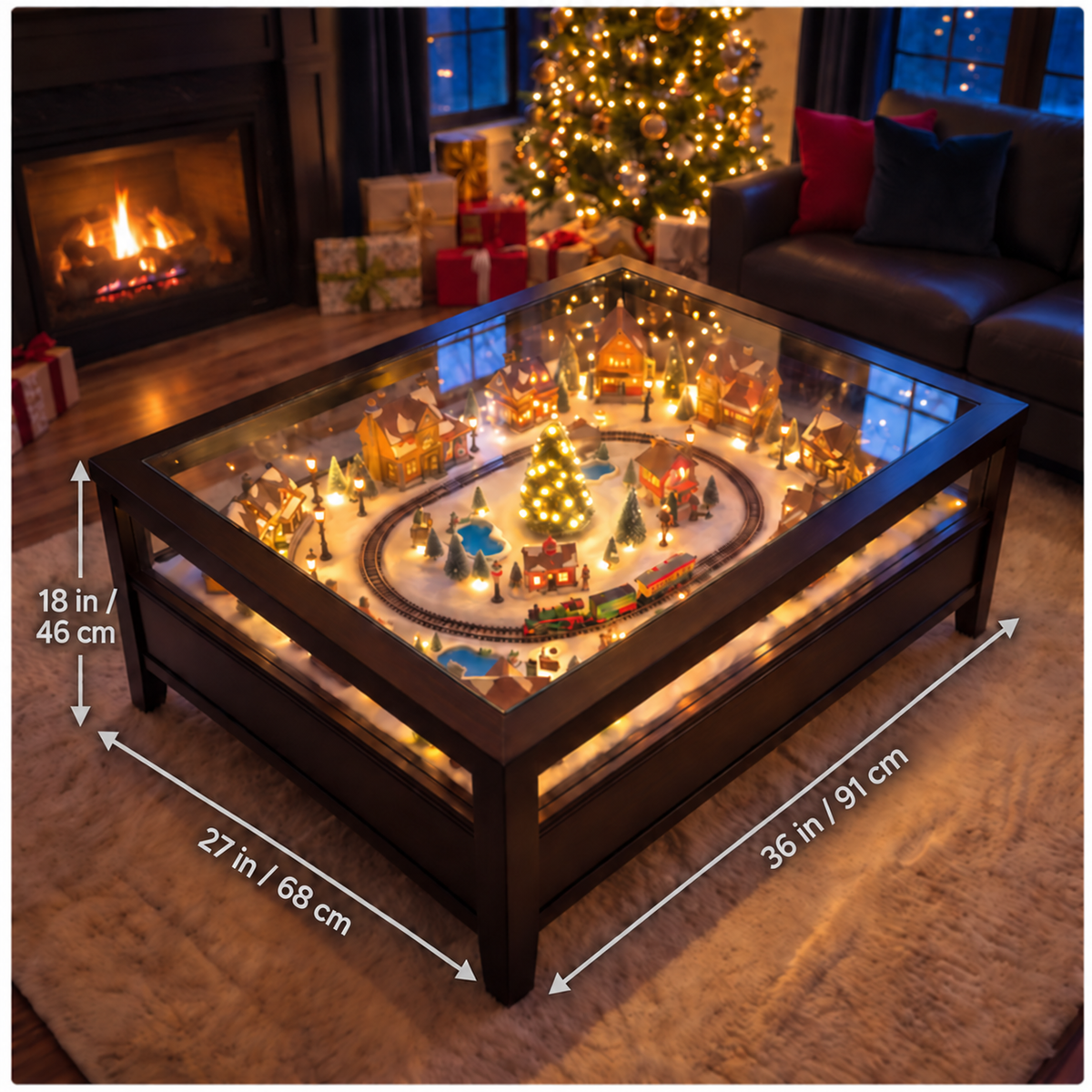 MerryGlow™ Christmas Village Coffee Table